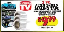 Ollie's 3 PK. ALIEN SHIELD SEALING TAPE offer