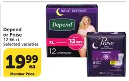 Vons Depend or Poise offer