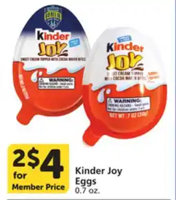 Vons Kinder Joy Eggs offer