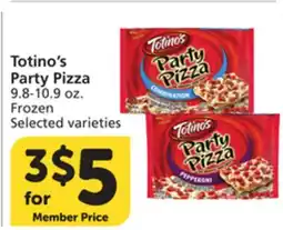 Vons Totino's Party Pizza offer