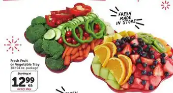 Vons Fresh Fruit or Vegetable Tray offer