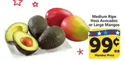 Vons Medium Ripe Hass Avocados or Large Mangos offer
