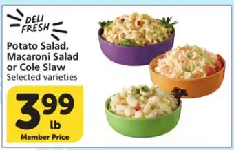 Vons Potato Salad, Macaroni Salad or Cole Slaw offer