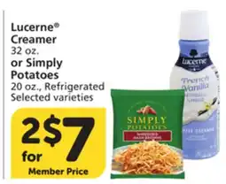 Vons Lucerne Creamer 32 oz. or Simply Potatoes 20 oz., Refrigerated offer