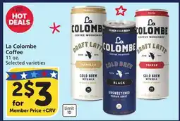 Vons La Colombe Coffee offer