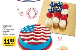 Vons Celebration Cake 8 in, Single layer Cupcake 12 ct offer