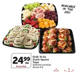 Vons Grab 'N Go Snack Square Trays offer