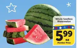 Vons Whole Seedless Watermelon offer