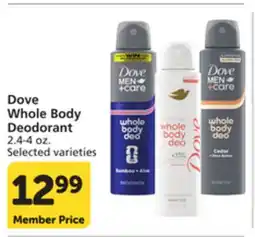 Vons Dove Whole Body Deodorant offer