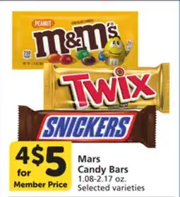 Vons Mars Candy Bars offer