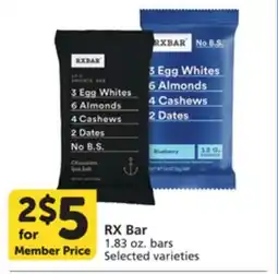 Vons RX Bar offer