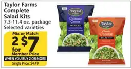 Vons Taylor Farms Complete Salad Kits offer