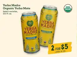 Sprouts Farmers Market Yerba Madre Organic Yerba Mate offer