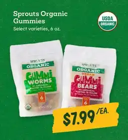 Sprouts Farmers Market Sprouts Organic Gummies offer