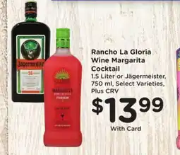 Ralphs Rancho La Gloria Wine Margarita Cocktail offer