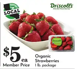 Pavilions Organic Strawberries offer