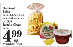 Pavilions Del Real Salsa 15 oz., Gluten Free or Deli Tortilla Chips 16 oz offer