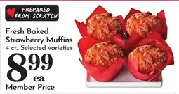 Pavilions Fresh Baked Strawberry Muffins offer