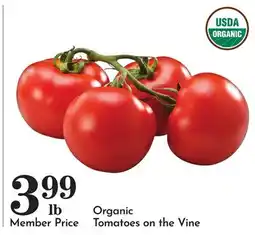 Pavilions Organic Tomatoes on the Vine offer