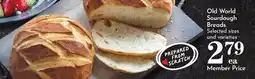 Pavilions Old World Sourdough Breads offer