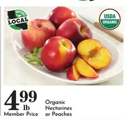 Pavilions Organic Nectarines or Peaches offer