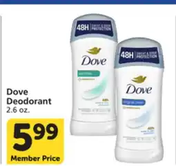 Pavilions Dove Deodorant offer
