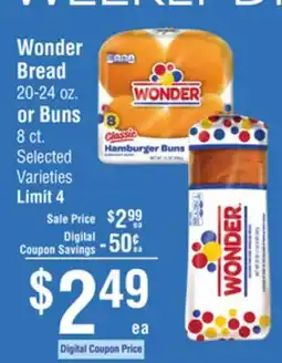 Smart & Final Wonder Bread or Buns offer