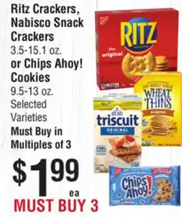 Smart & Final Ritz Crackers, Nabisco Snack Crackers or Chips Ahoy! Cookies offer