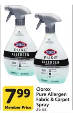 Pavilions Clorox Pure Allergen Fabric & Carpet Spray offer
