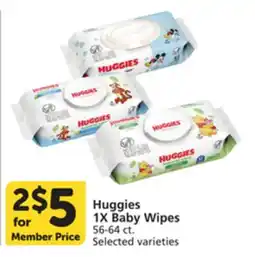 Pavilions Huggies 1X Baby Wipes offer