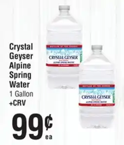 Smart & Final Crystal Geyser Alpine Spring Water offer