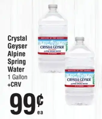Smart & Final Crystal Geyser Alpine Spring Water offer