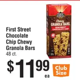 Smart & Final First Street Chocolate Chip Chewy Granola Bars offer