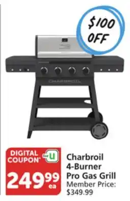 Pavilions Charbroil 4-Burner Pro Gas Grill offer