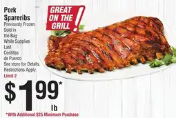 Smart & Final Pork Spareribs offer