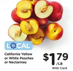 Ralphs California Yellow or White Peaches or Nectarines offer