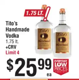 Smart & Final Tito's Handmade Vodka offer