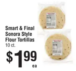 Smart & Final Smart & Final Sonora Style Flour Tortillas offer