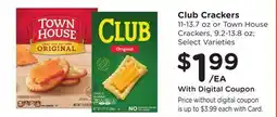 Ralphs Club Crackers 11-13.7 oz or Town House Crackers, 9.2-13.8 oz offer