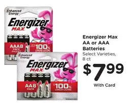 Ralphs Energizer Max AA or AAA Batteries offer