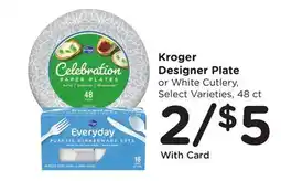Ralphs Kroger Designer Plate offer