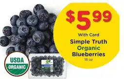 Ralphs Simple Truth Organic Blueberries offer