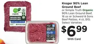 Ralphs Kroger 90% Lean Ground Beef offer