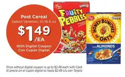 Ralphs Post Cereal offer