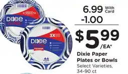 Ralphs Dixie Paper Plates or Bowls offer