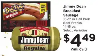 Ralphs Jimmy Dean Breakfast Sausage offer