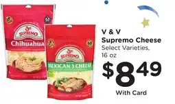 Ralphs V & V Supremo Cheese offer