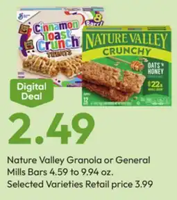 Stater Bros Nature Valley Granola or General Mills Bars offer