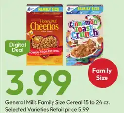 Stater Bros General Mills Family Size Cereal offer