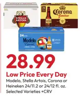 Stater Bros Modelo, Stella Artois, Corona or Heineken offer